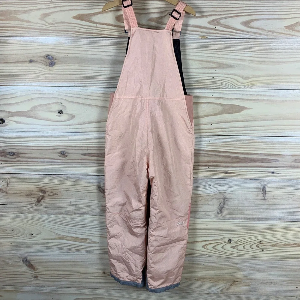 Wulful Snow Bibs‎ Kids 6-7 Years Pink Insulated Ski Overalls Reinforced Knees